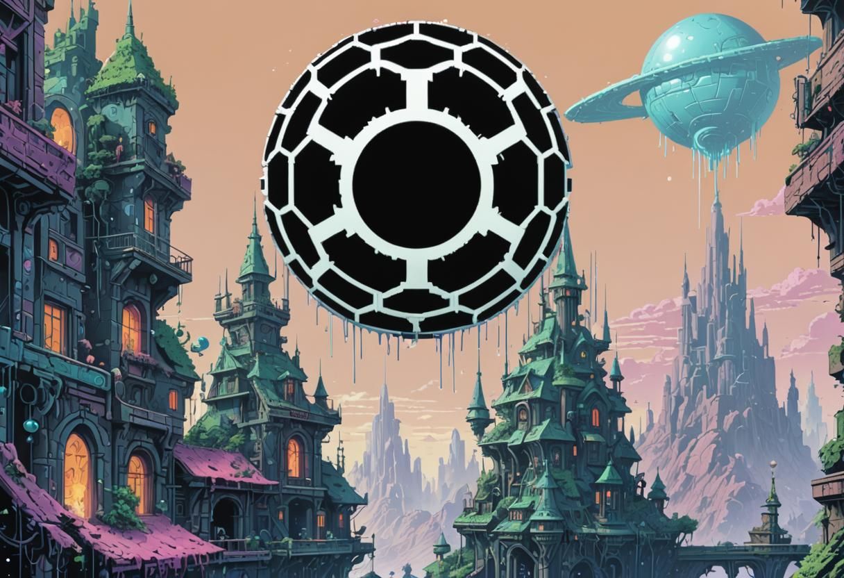 MR ZYZYZYX ORB SHIP THE RECYCLED SOUVENIR OVER ALIEN CITY