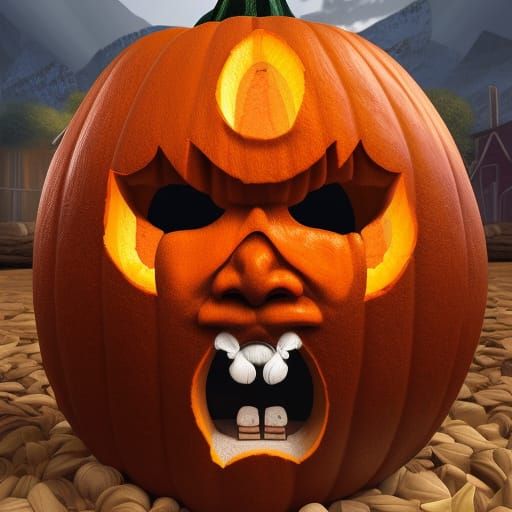 Paul the Pumpkin - AI Generated Artwork - NightCafe Creator