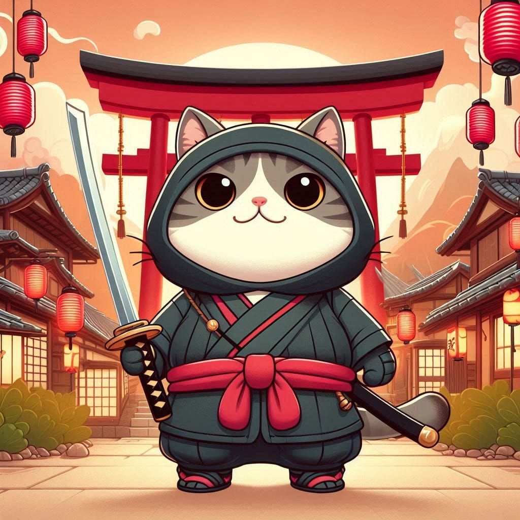 Scratchy the Ninja Cat♥️