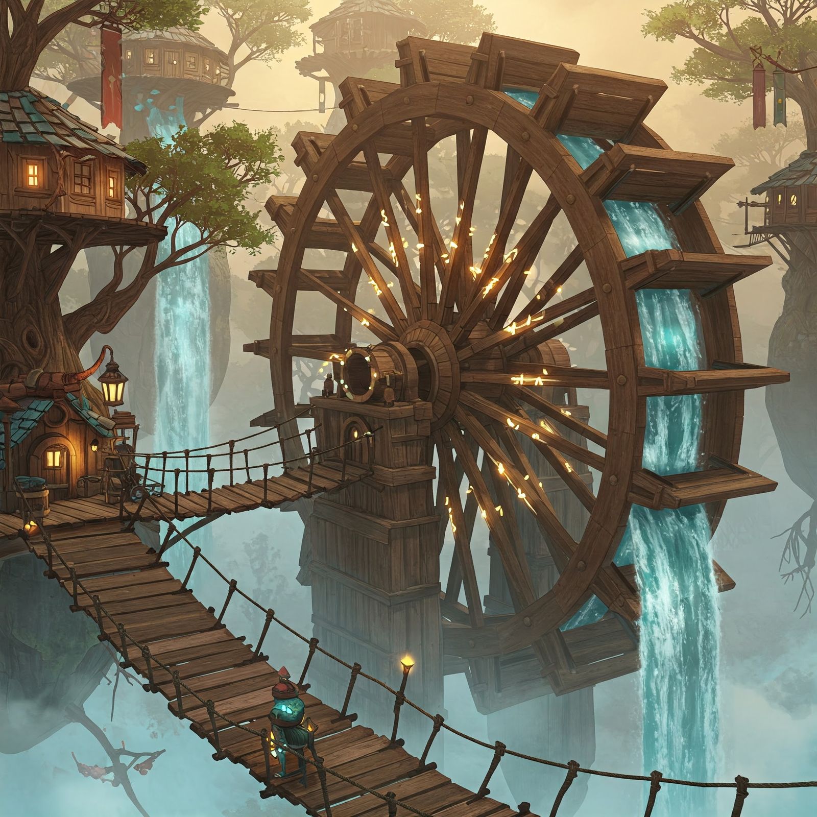 Fantasy water wheel  by @SammyWhite