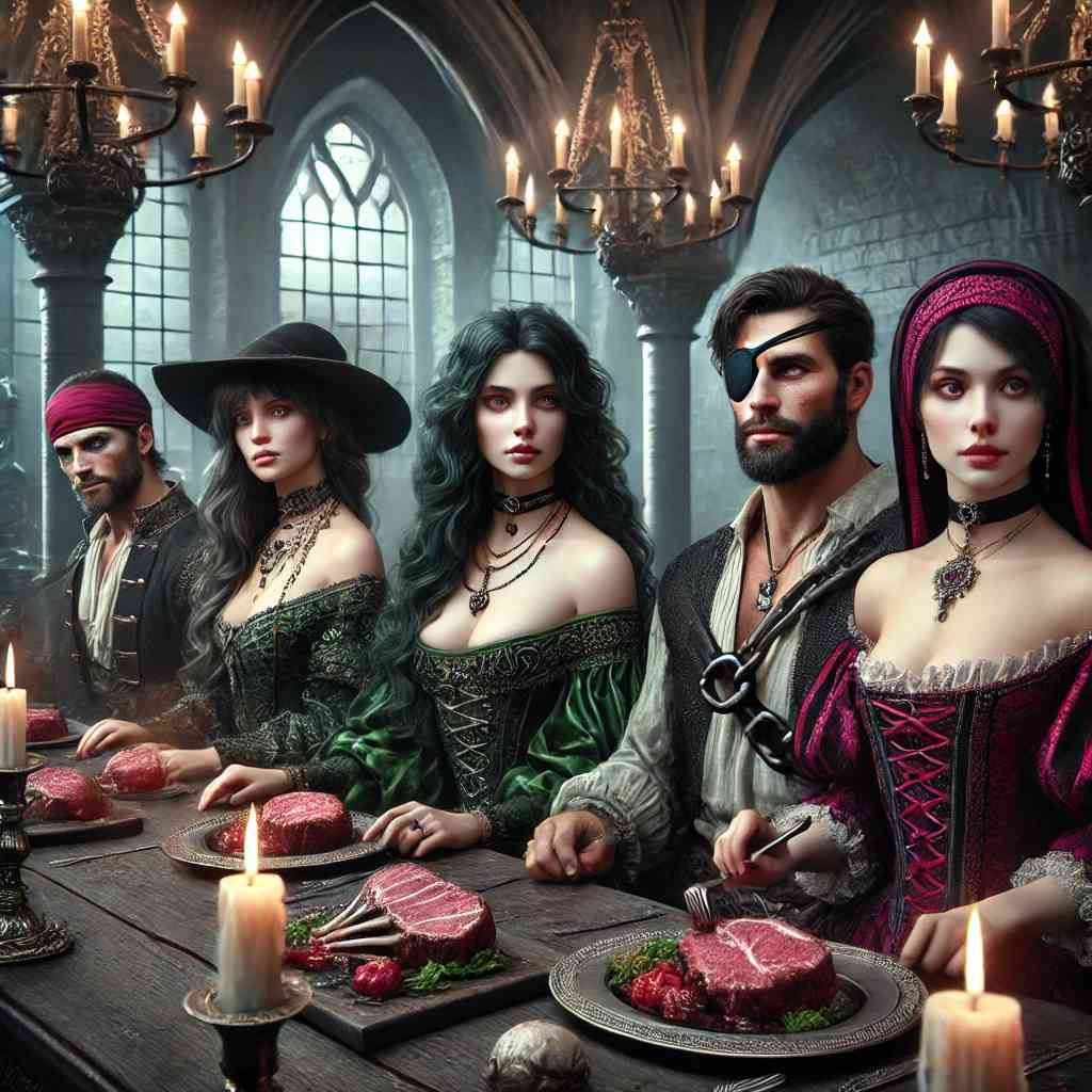 Pirate, lady, witch, Badboy, evil nun