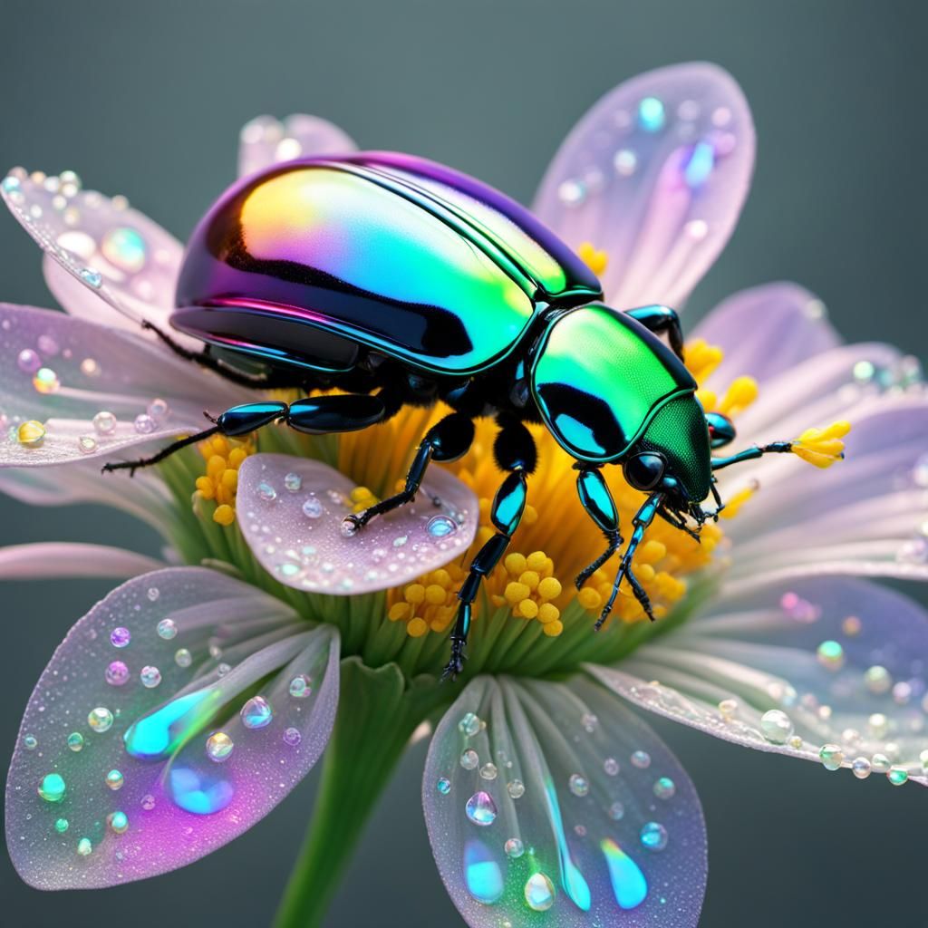 Iridescent Beetle  by @ari pires 