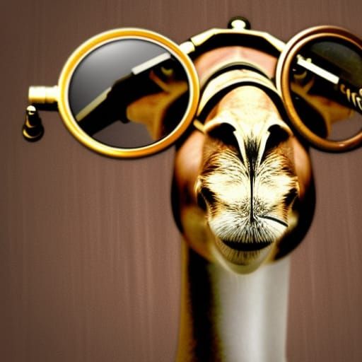 Camel wearing glasses