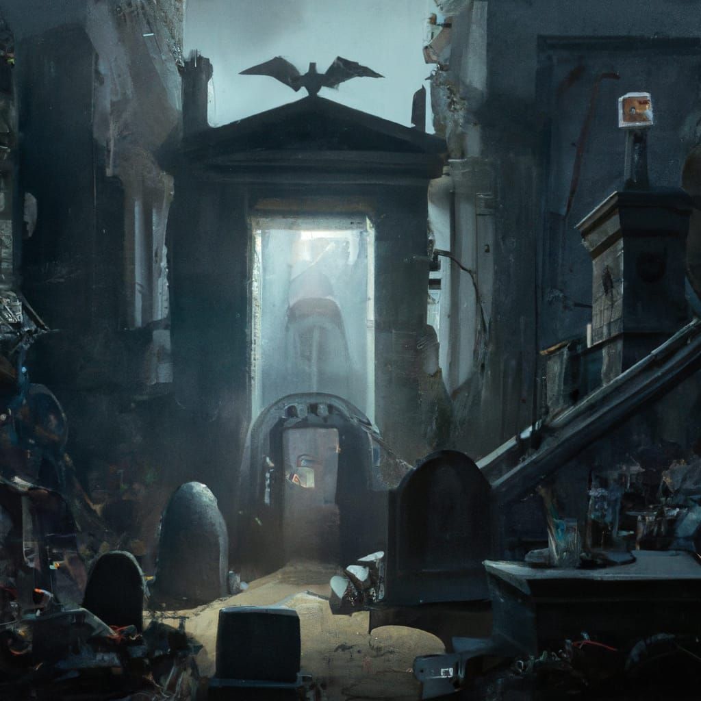 A messy and pompous cemetery
