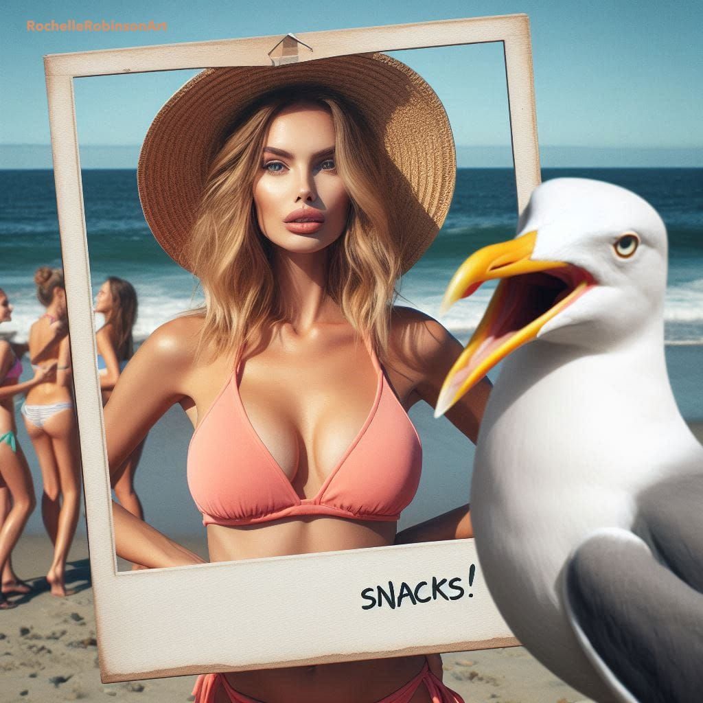 Naughty Blooper - The gull is supposed to be screaming snacks at the female!