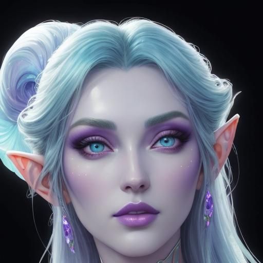 Shimmery ethereal elf - AI Generated Artwork - NightCafe Creator