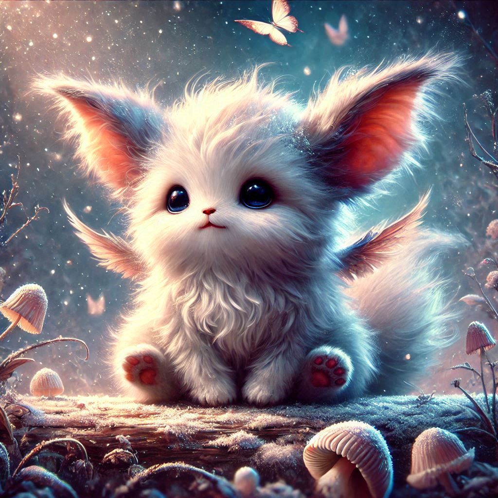 adorable fairy-tale fantasy creature portrait..