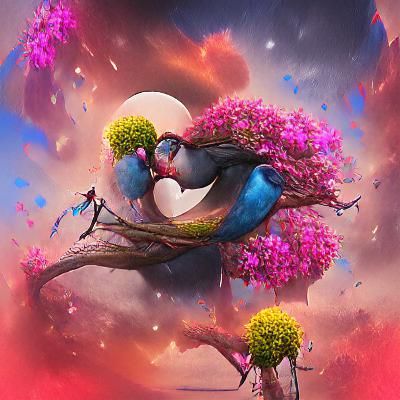 Love birds couple - AI Generated Artwork - NightCafe Creator