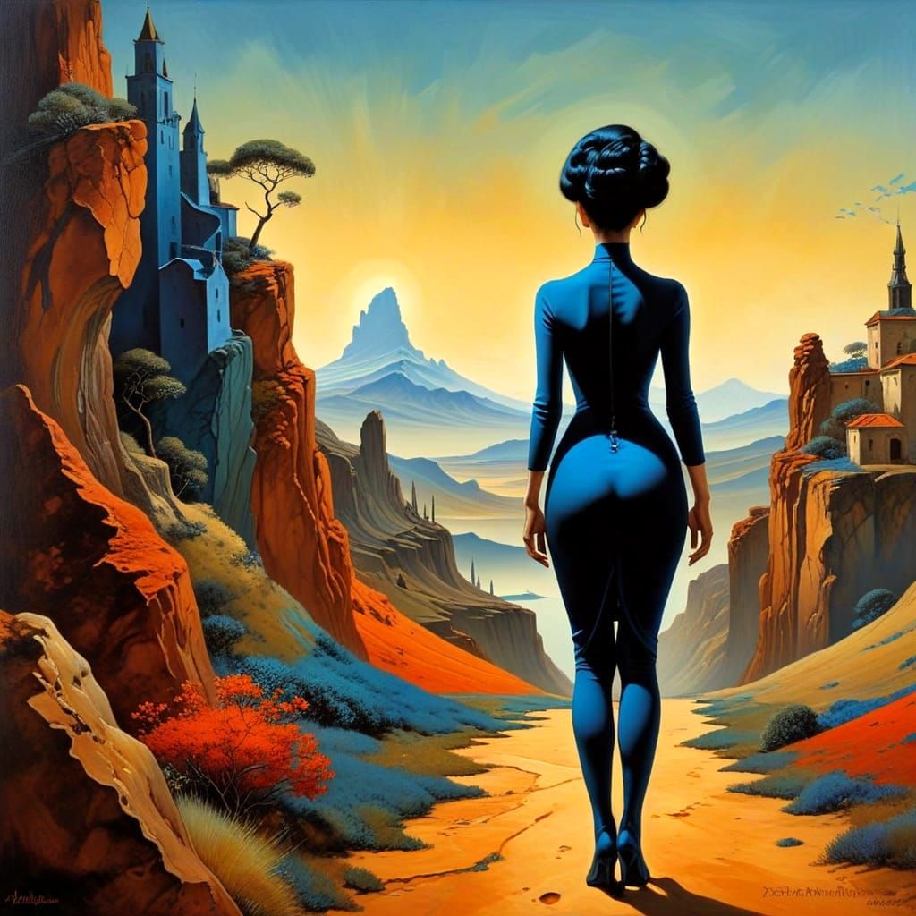 Ethereal Goddess in a Dreamlike World