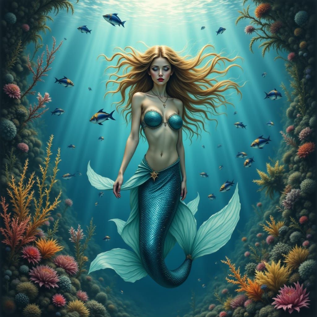 <lora:Magical Creatures:1.0> mermeid