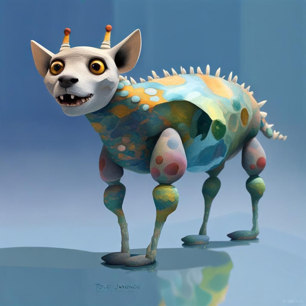 a SURREAL multi - animal - fusion