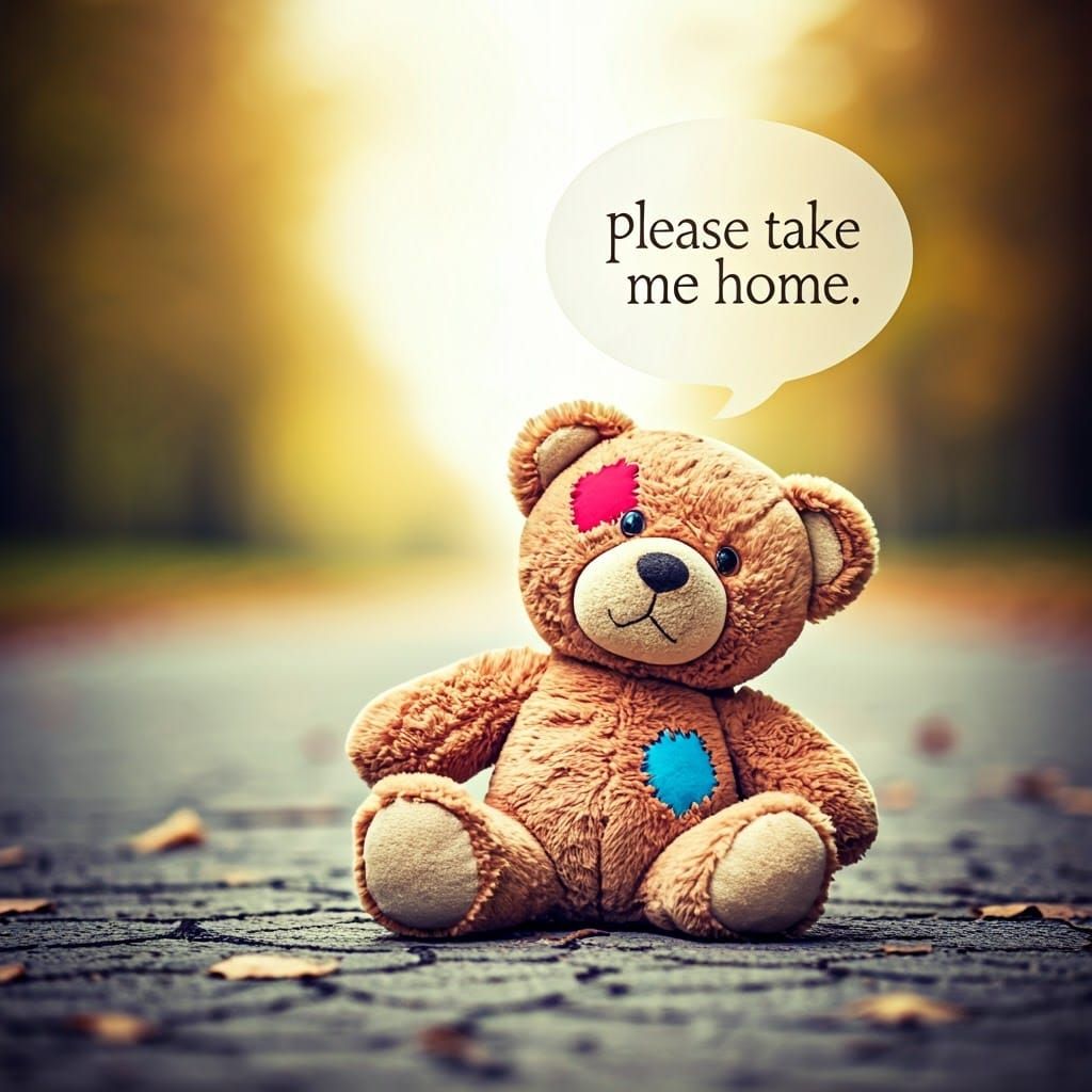 Old teddy bear   by @Kreatiwe-eye