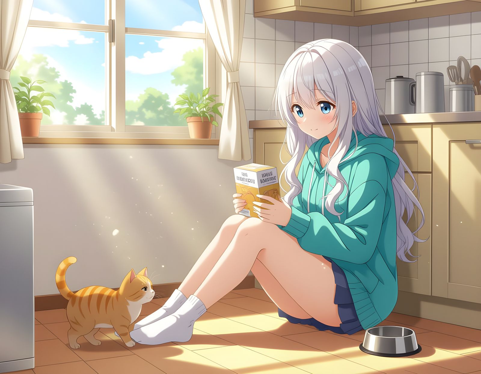 「朝の光と琥珀の友」Asa no Hikari to Kohaku no Tomo - Morning Light and the Amber Friend  by @Yuugitsune