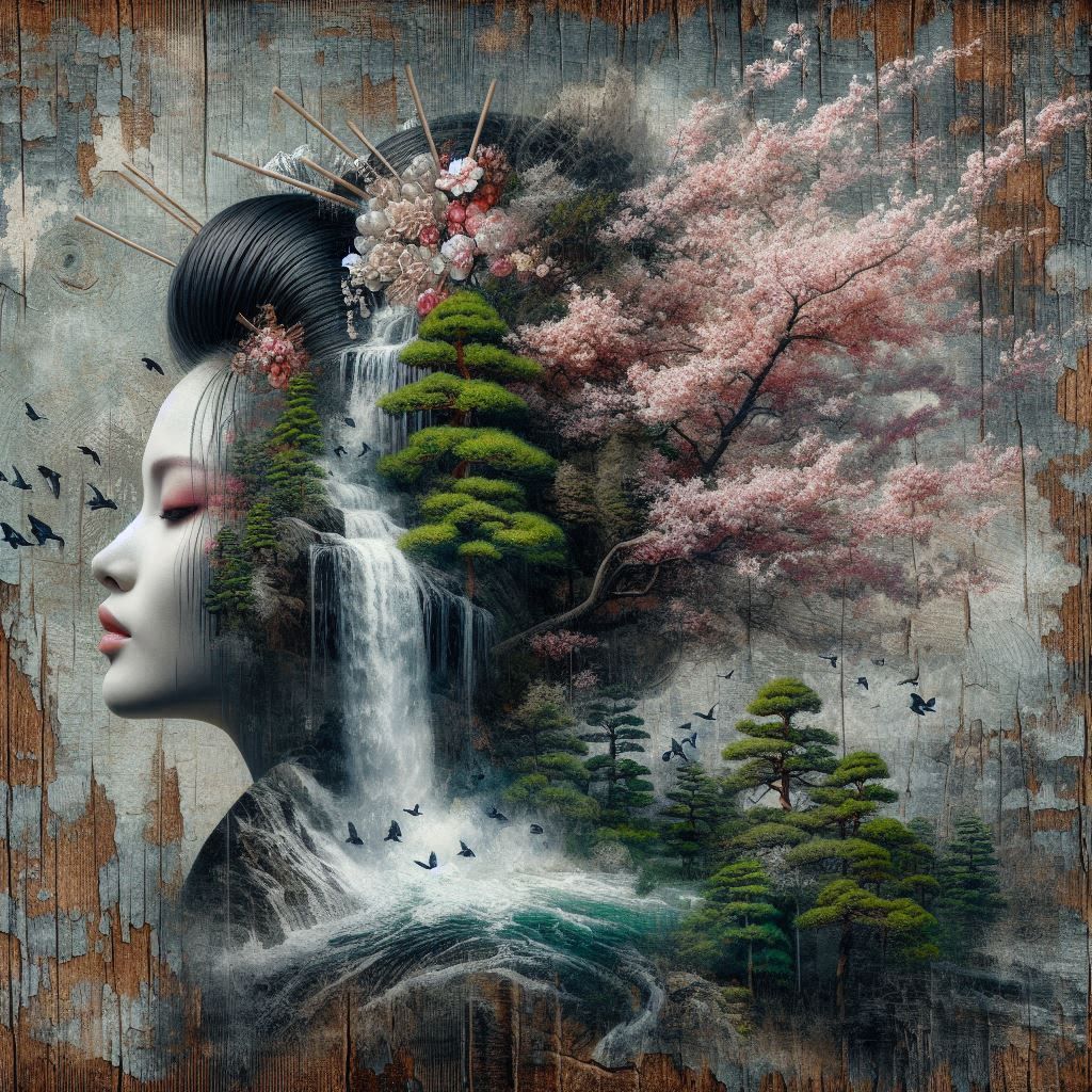 A Geisha's Mind: Blossoms Cradled in the Streams of Thought  by @808SoopaFly