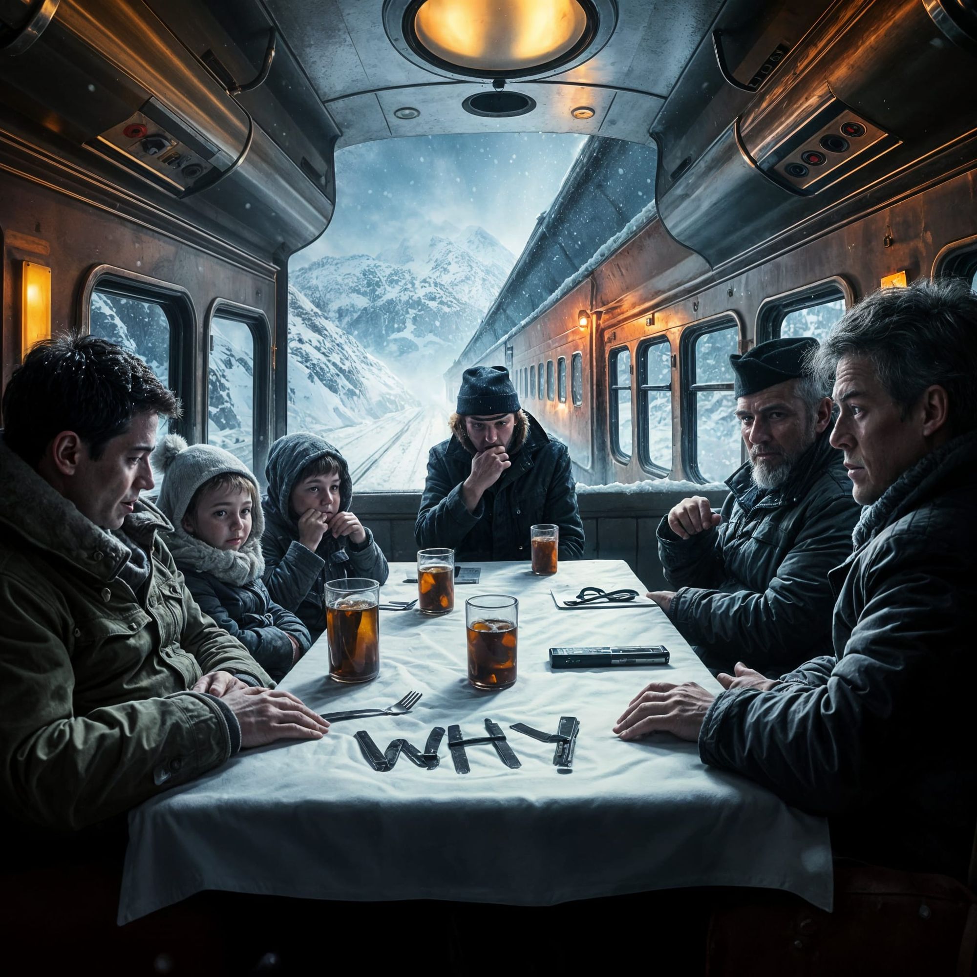 An avalanche had come down, a dead body was found, no one knew how long they would be stuck.