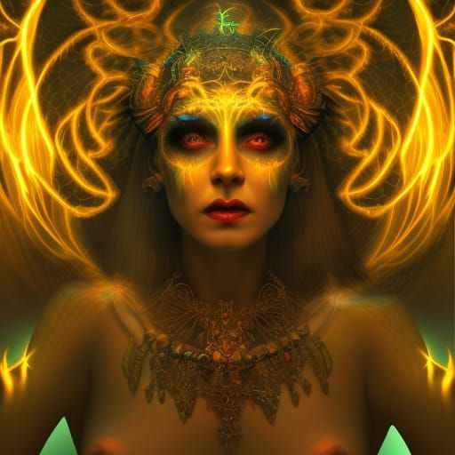 Ereshkigal, the Goddess of the Underworld - AI Generated Artwork ...