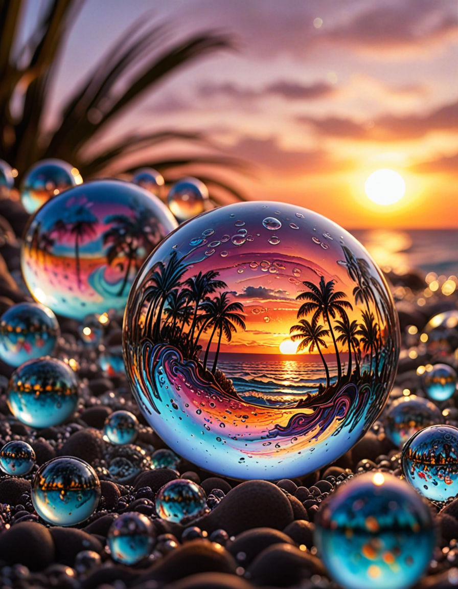 Bubble Sunset 4