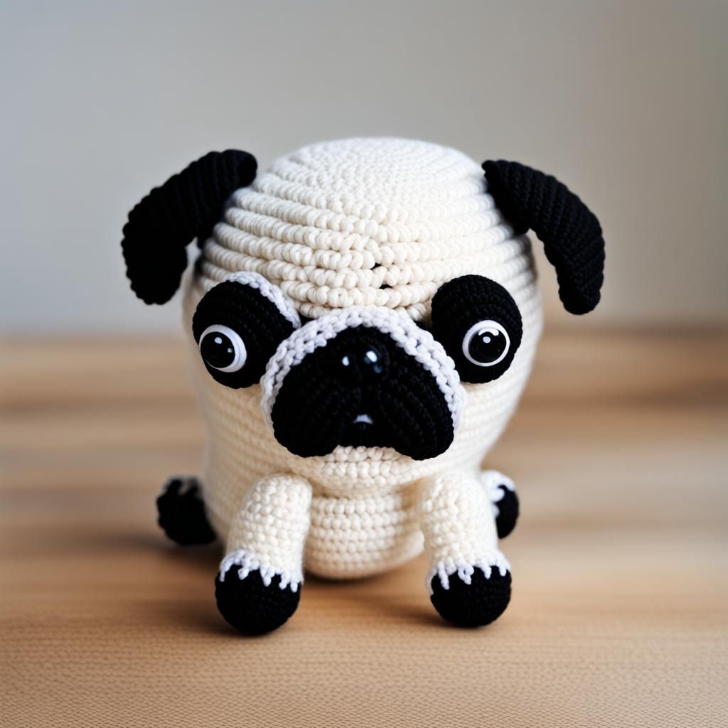 crochet pug