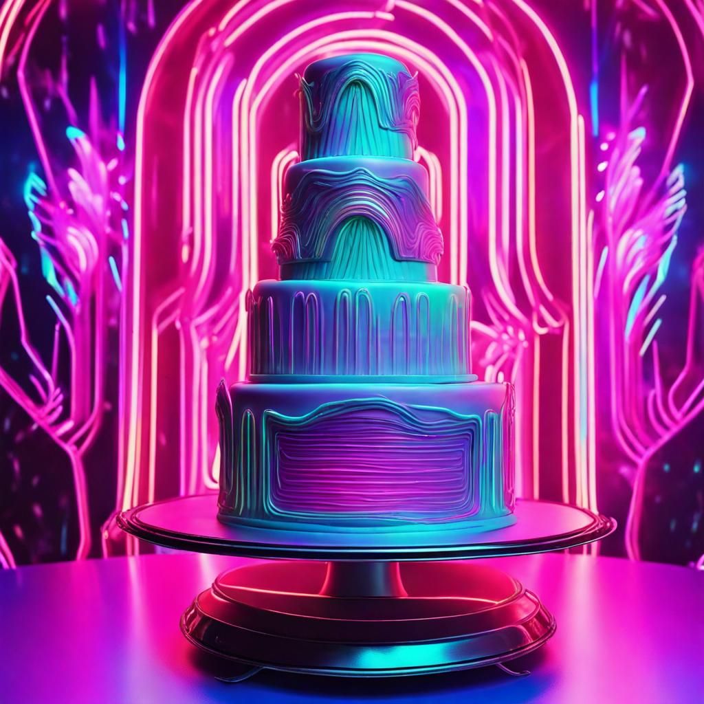 glow in the dark sweet 16 cakes