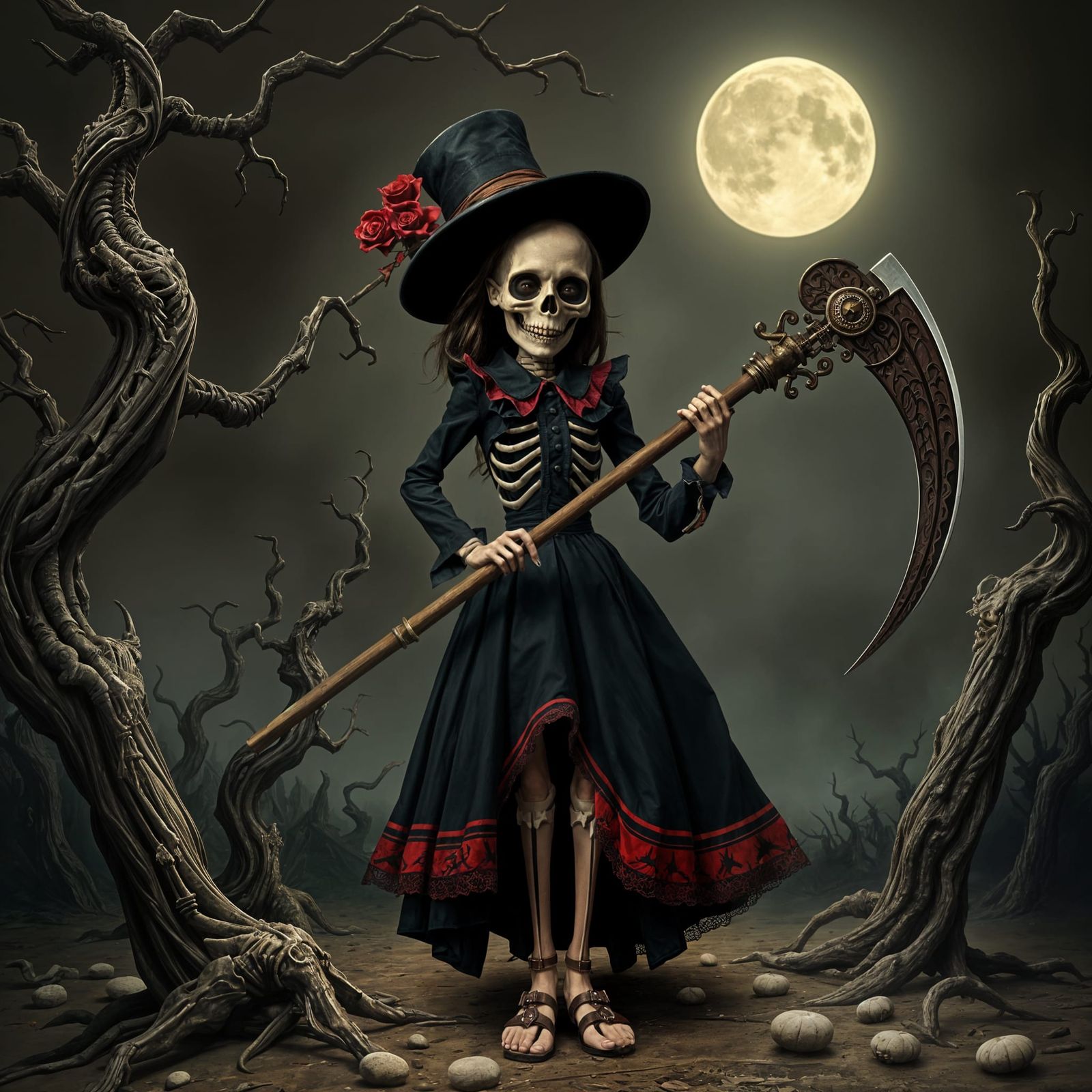 Grim Reaper Girl  by @Maarten Smeets