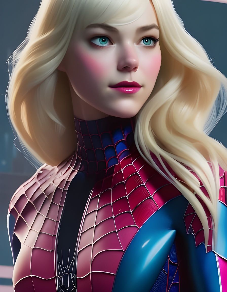 Gwen Stacy (variant) - AI Generated Artwork - NightCafe Creator