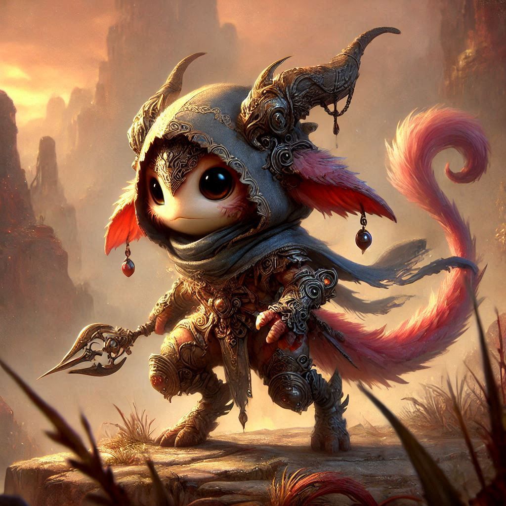 adorable fairy-tale fantasy creature portrait..