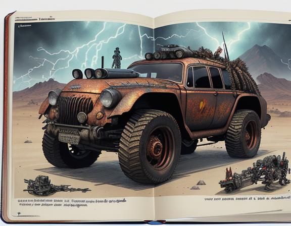 modified and tricked out weaponized and armored futuristic b...