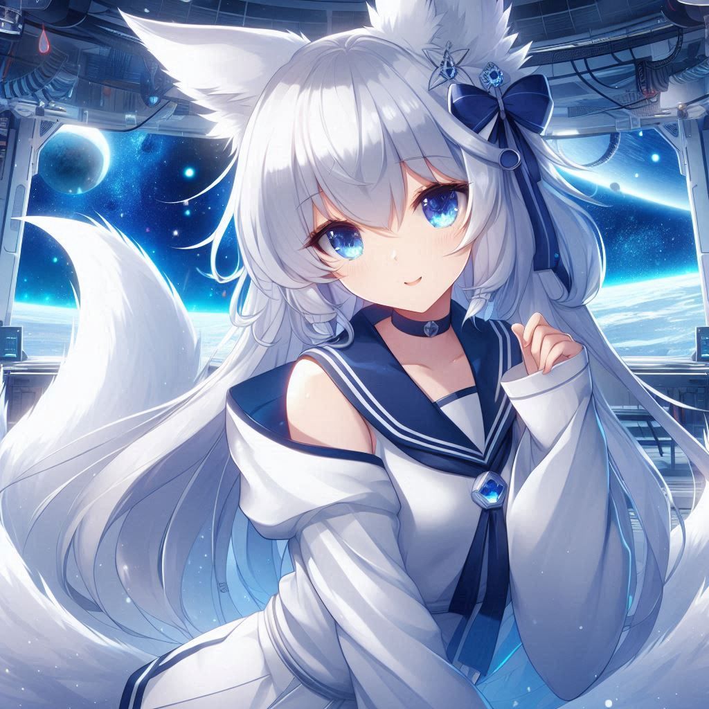 Smol Fennex in space