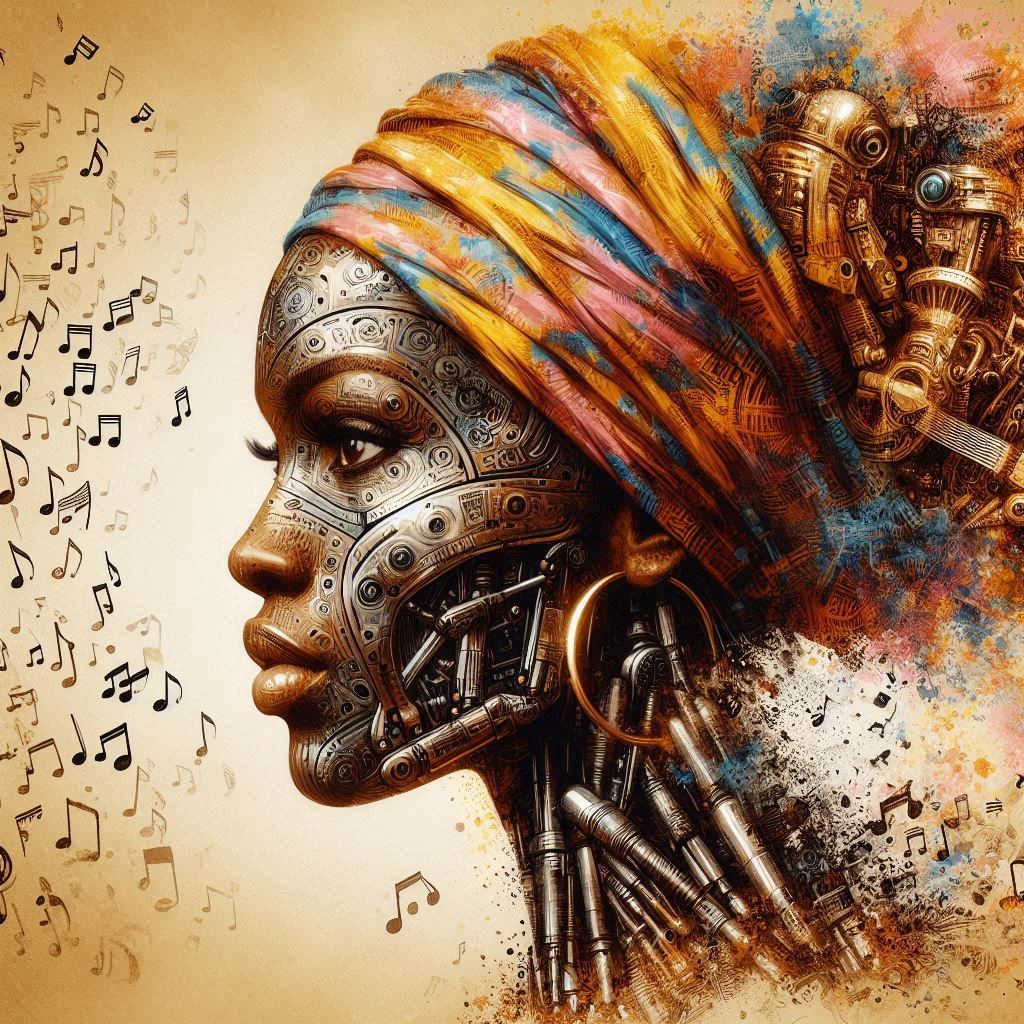 double exposure beautiful fantasy DALL-E 3 portrait landscape..