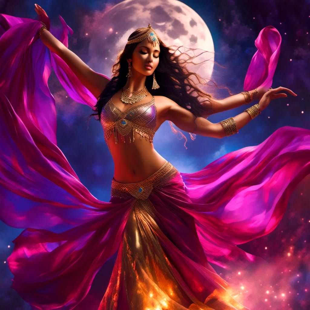 DANCING UNDER THE MOON  by @ARTSY1