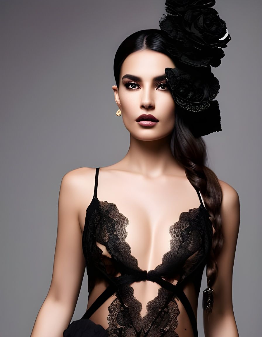 beautiful in black lace