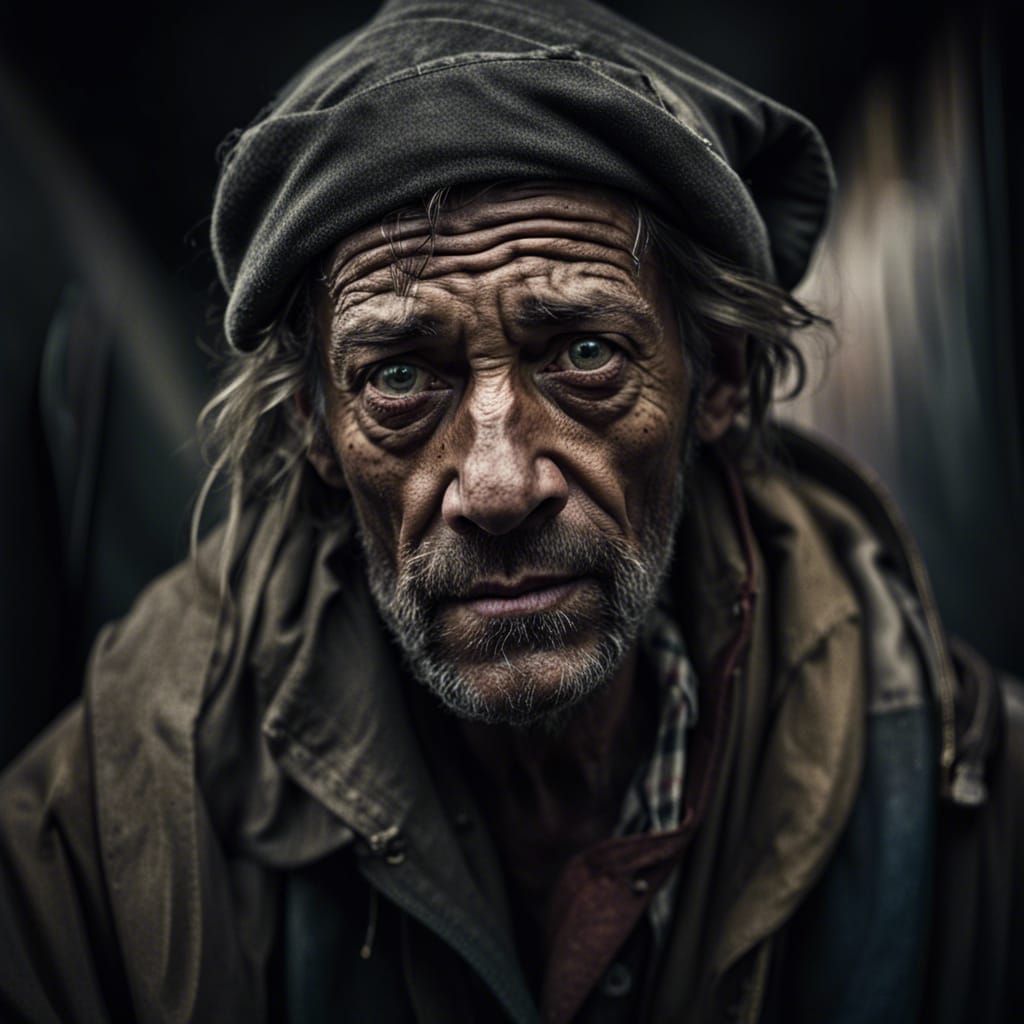 Homeless man portrait collection  by @undefined