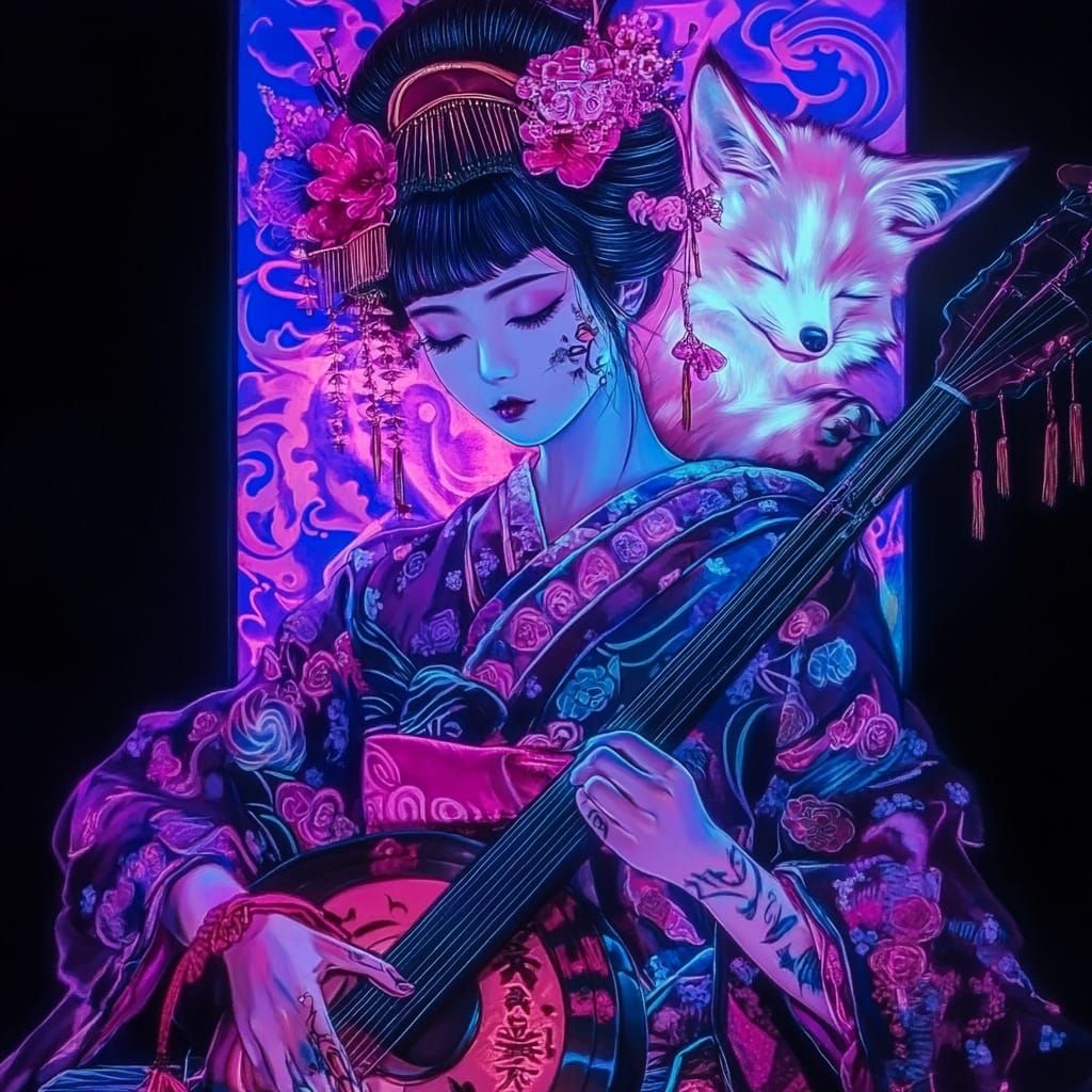 Shamisen Bewitcher In Pink