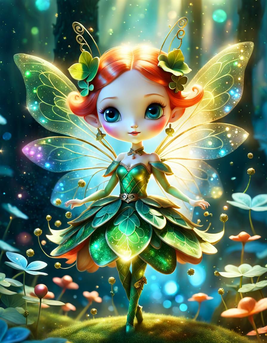 Tiny luck fairy - AI Generated Artwork - NightCafe Creator