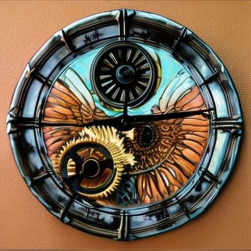 Intricate detailing Antique clock