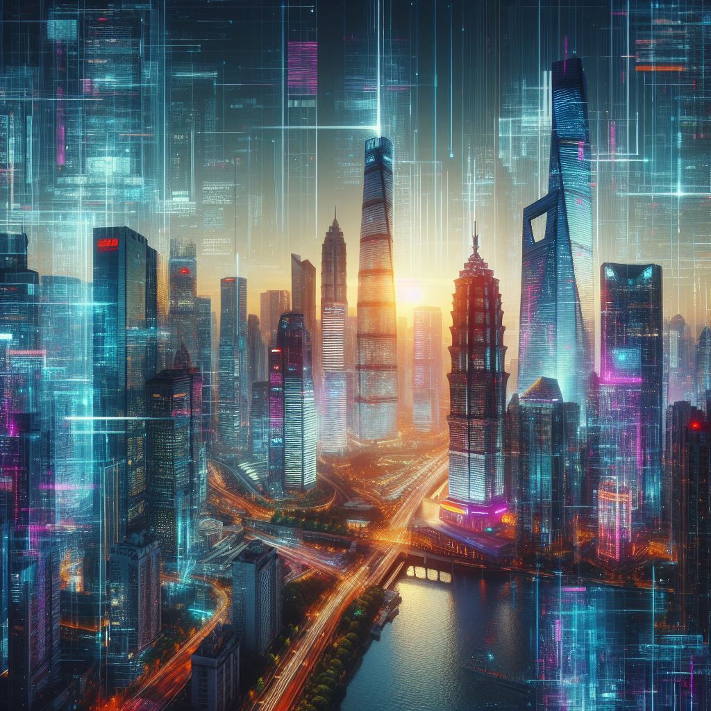 Futuristic Cyber City - AI Generated Artwork - NightCafe Creator