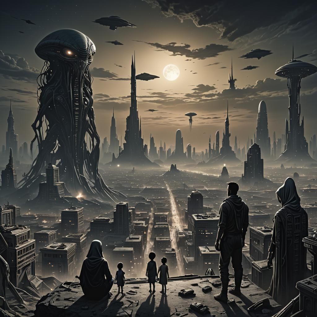 Alien Takeover  by @Naptharoe