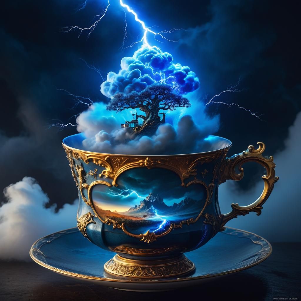 coffee cup tree  by @Here I am Once again