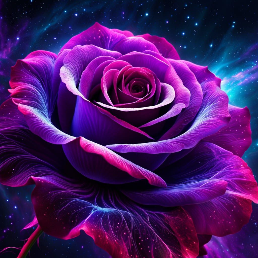 Stellar Rose II - AI Generated Artwork - NightCafe Creator