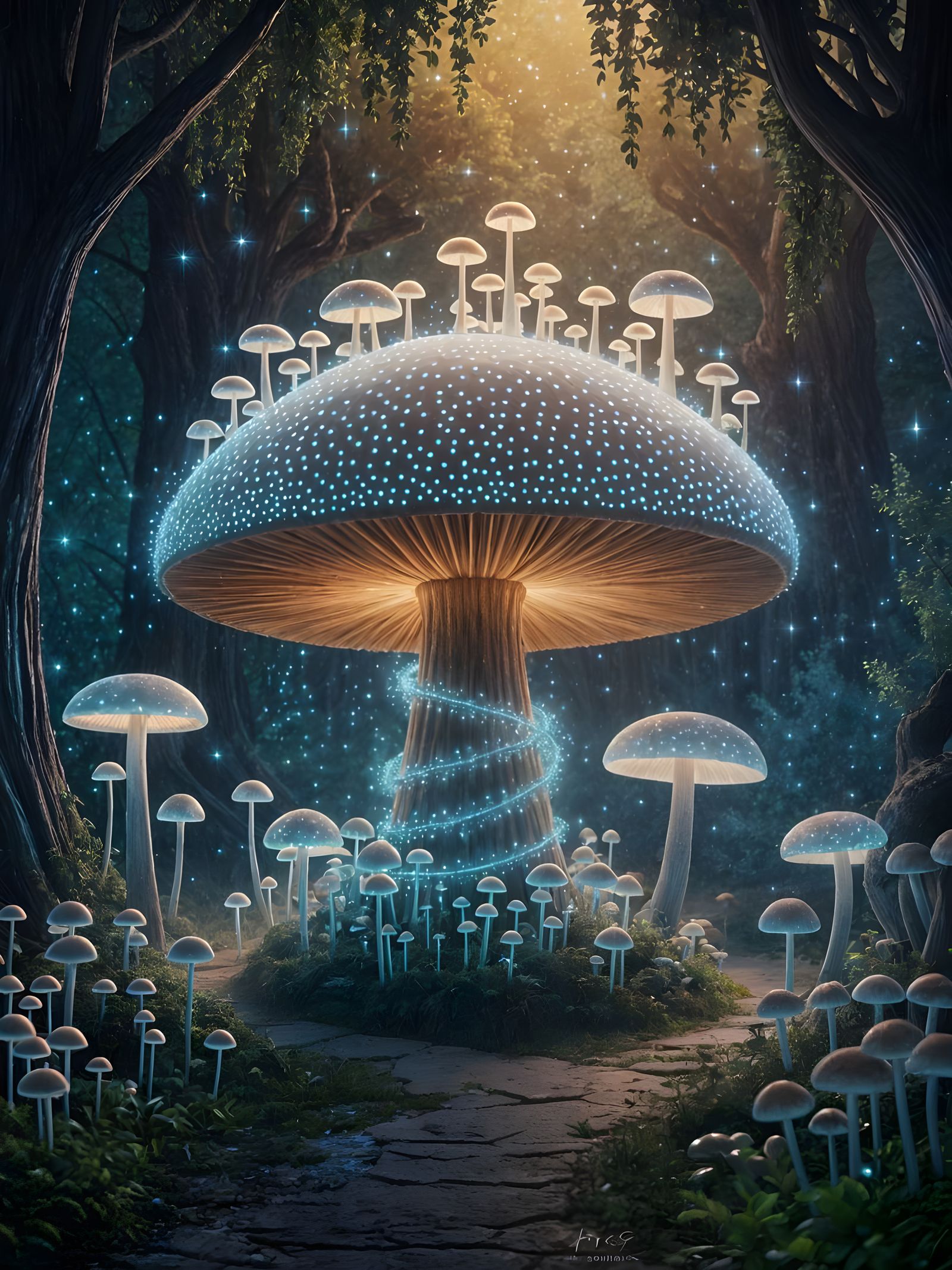 Whispers of the Luminous Bloom  by @Shelly