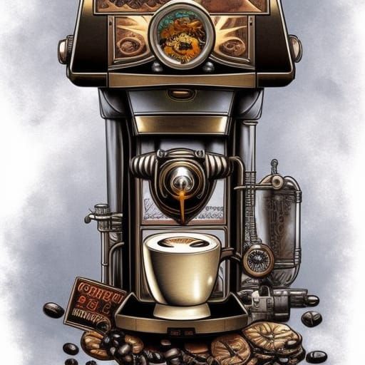 Epic Coffee Machine Steampunk