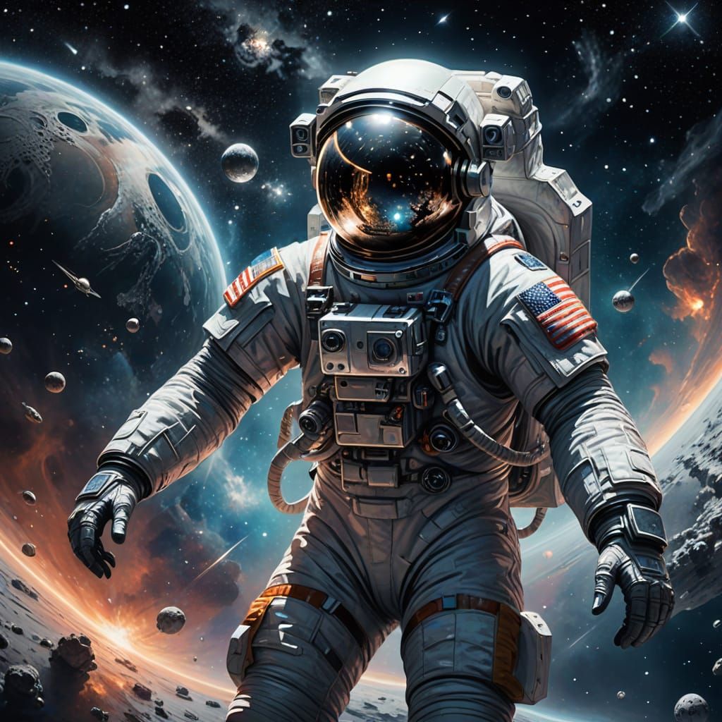 Astronaut   by @pig-and-sheep