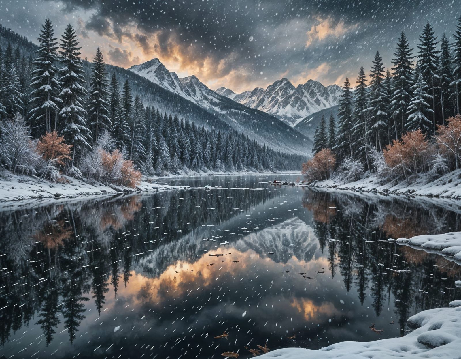 Frosty mountains   by @Endoleo