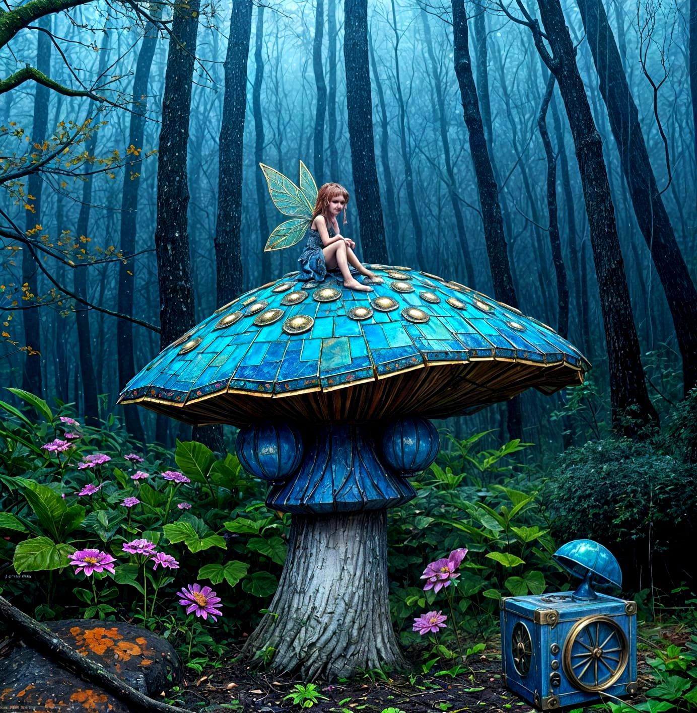 Fairy on Toadstool