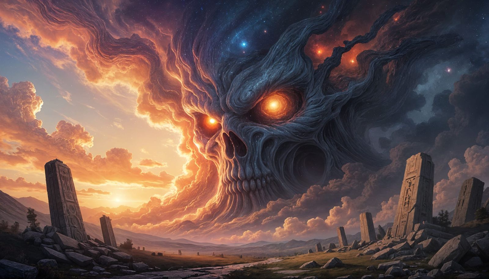 Cosmic horror awakens  by @Gothic Vampire Poetry