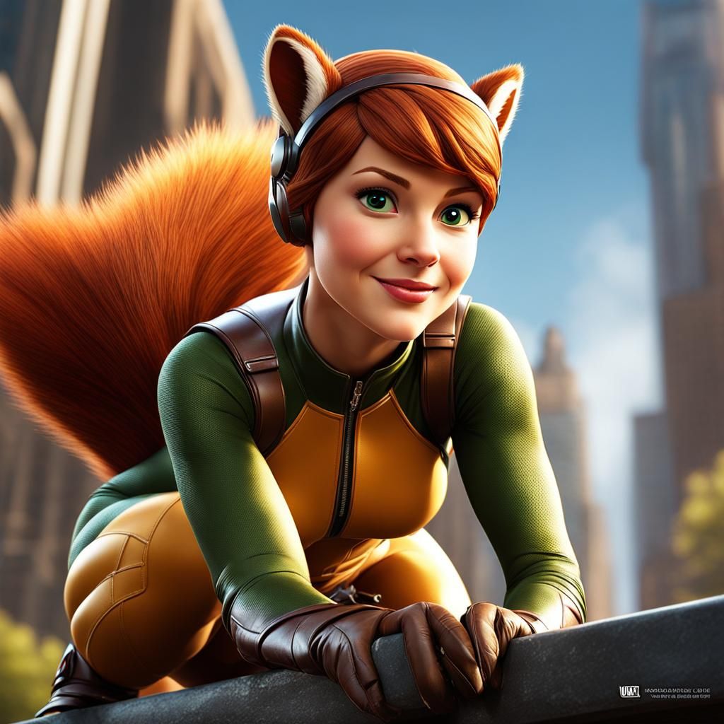 Squirrel Girl AI Generated Artwork NightCafe Creator