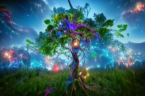 The magic Tree of the life