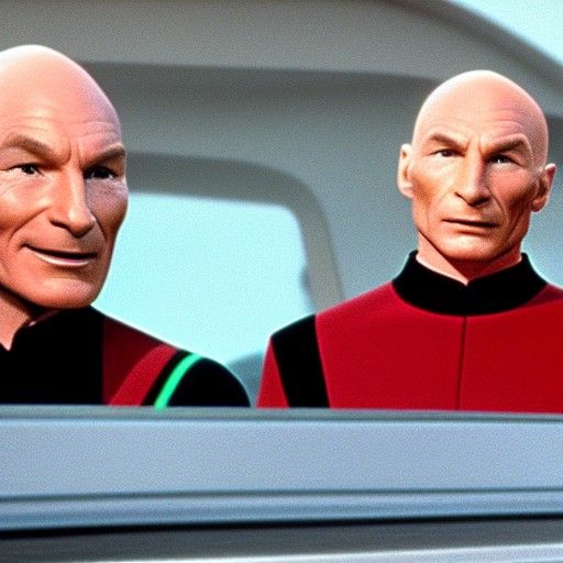 Captain Picard in a race