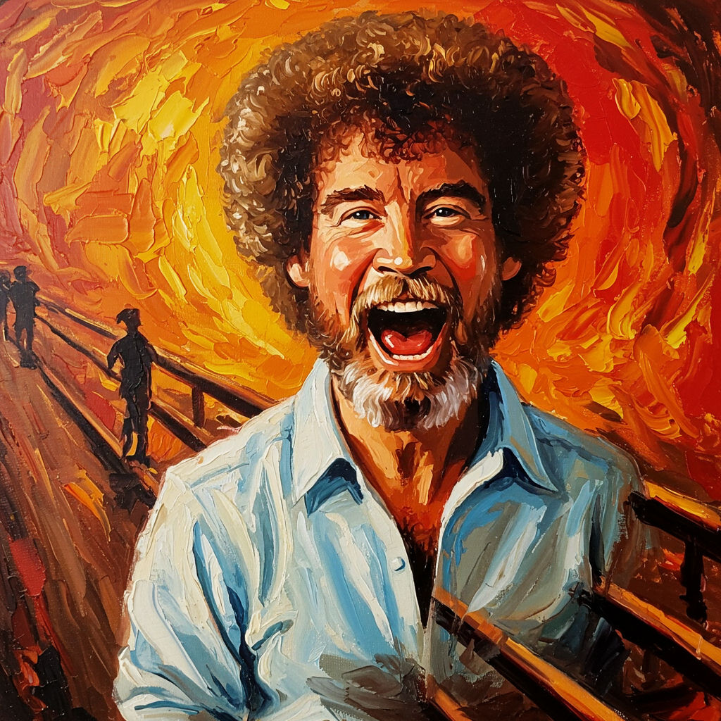 Bob Ross Canvas LOL