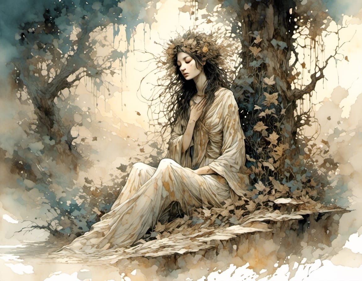 It's getting dark Songs of Grief and Solitude AI Generated Artwork